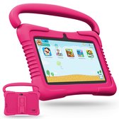 KYCE KinderTablet - Inclusief Tablethouder Auto - Kindertablet - Tablet voor Kinderen - Vanaf 3 Jaar - 7 Inch - Android 12 - Ouderlijk Toezicht - 3500 mAh - Roze