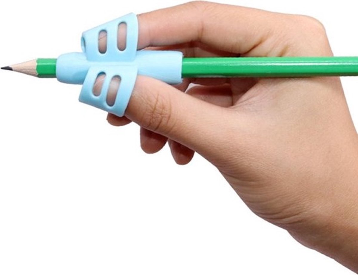 Lahnao 6 Stuks Ergonomische Schrijfhulp voor Kinderen - Pennenhouder, Correctie van Schrijfhouding, Betere Penhouding - Schrijfhulpset voor Kleuterleeftijd