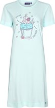 Rebelle/Pastunette-Dames nachthemd met print--600 Turquoise-Maat 46