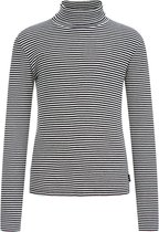 WE Fashion Meisjes rolnek T-shirt met gestreeptdessin