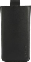 Valenta Pocket Classic - Telefoonhoesje geschikt voor Samsung Galaxy A54 Hoesje Echt Leer Insteekhoes - Zwart