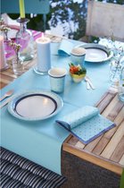 Chemin de table Duni - papier - bleu clair - 480 x 40 cm - Chemins de table