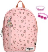 Zebra Rugzak Unicorn Fantasy Pink - Eenhoorn - Rugtas + armbandje
