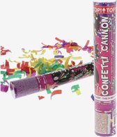 3x Canon à confettis de Fête 25cm - Tireur de Confettis - Party popper - confettis de festival de fête à thème