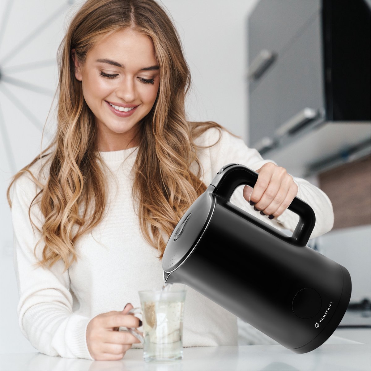 DmofwHi Roestvrijstalen Waterkoker met Temperatuurregeling | 1,0 l