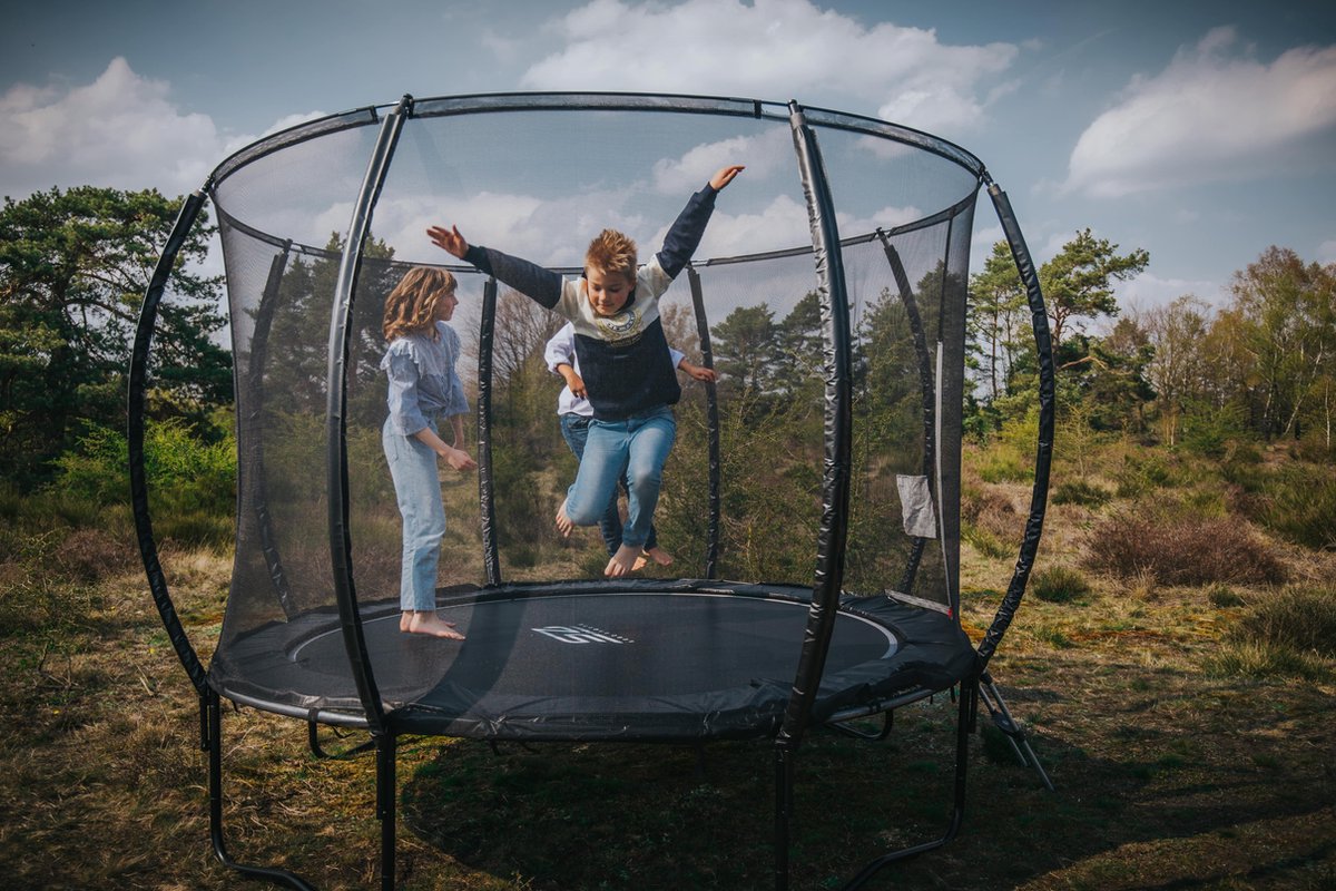 Senz Sports - J5000 Premium - Trampoline incl. Ladder - 244 cm - Met Elastieken — afbeelding 2