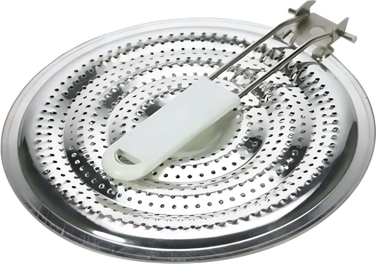 Cosy & Trendy Vlamverdeler - rvs - met handvat - D21 cm - sudderplaat/gaspitverkleiner