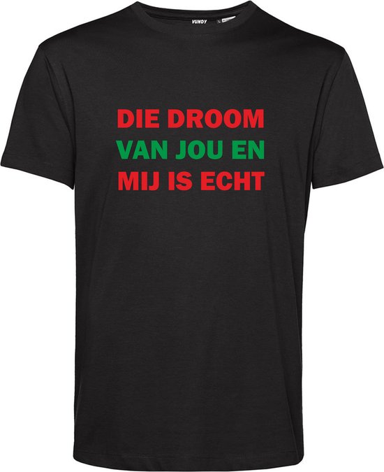 T-shirt Die droom van jou en mij is echt | NEC Supporter | Nijmegen | Bekerfinale | Zwart | maat XS