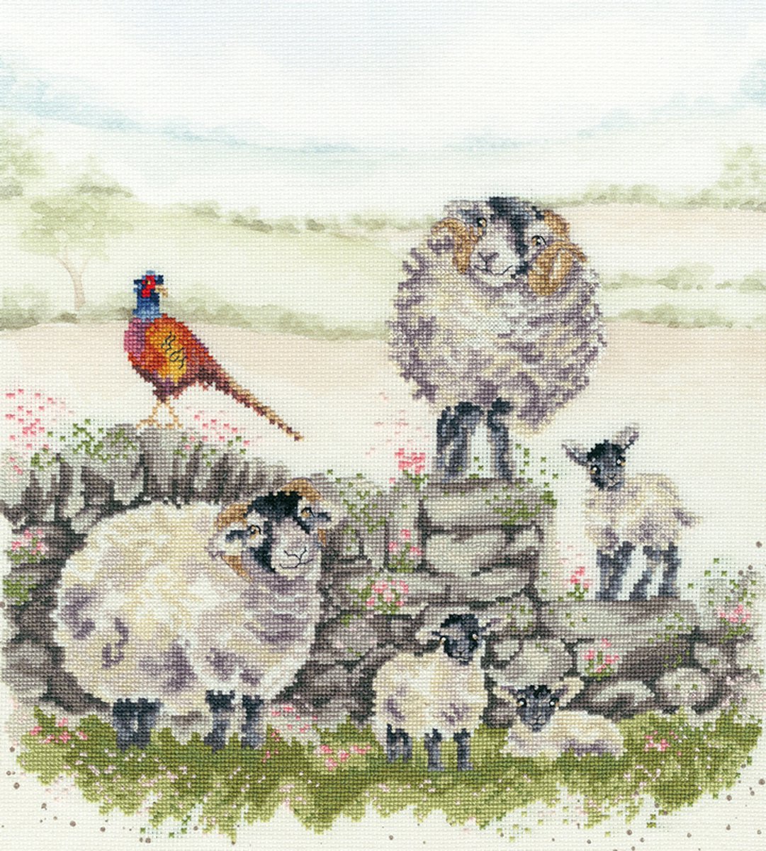 Borduurpakket Green Pastures - Bothy Threads