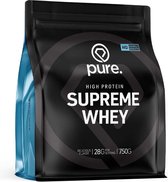 PURE Supreme Whey - banaan - 750gr - eiwitshake - wei protein - koolhydraatarm - whey eiwit - eiwitten