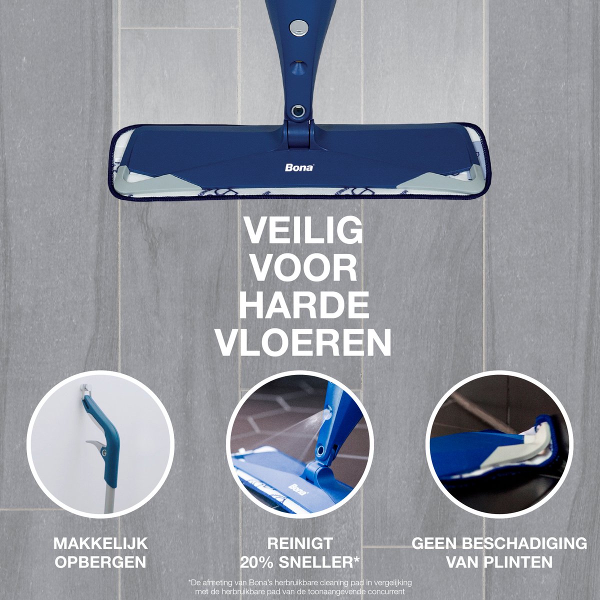 Bona Premium Spray Mop met extra pad en 850 ml patroon thumbnail 6