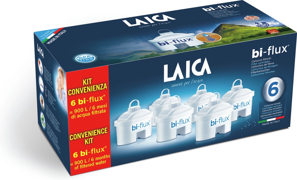 Filter voor Kruik met Filter LAICA Pack (6 Stuks)