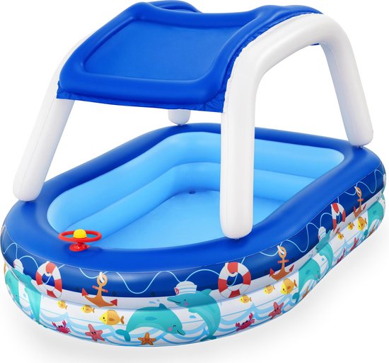 Bestway piscine familiale avec parasol Sea Captain