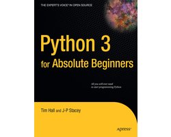 Omslag van Python 3 for Absolute Beginners