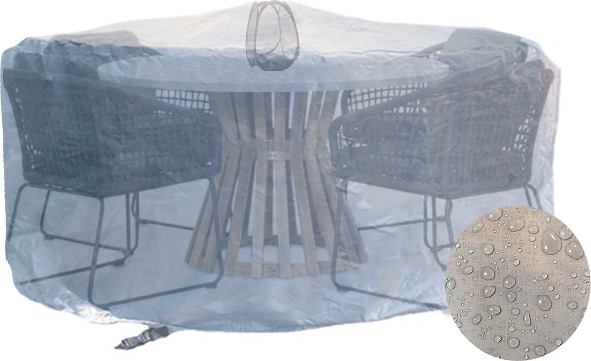 CUHOC - Diamond Tuinmeubelhoesset - Tuinsethoesset - Hoes met stormbanden,aantrekkoord,antislip en afwaterings HOCCIE - 1.8x0.8 M