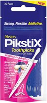 Piksters Pikstix plastic tandenstokers met micro holes - 30 stuks