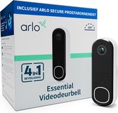 Sonnette vidéo sans fil Arlo HD avec caméra, 1 sonnette, blanc