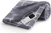 Imetec 16775 elektrische deken/kussen Elektrisch deken 150 W Grijs, Wit Fluweel