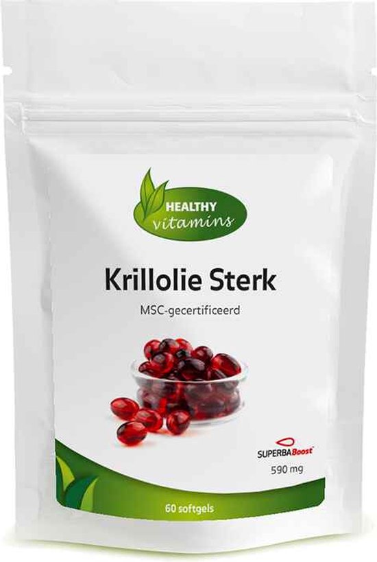 Foto: Krillolie sterk 60 softgels 590 mg