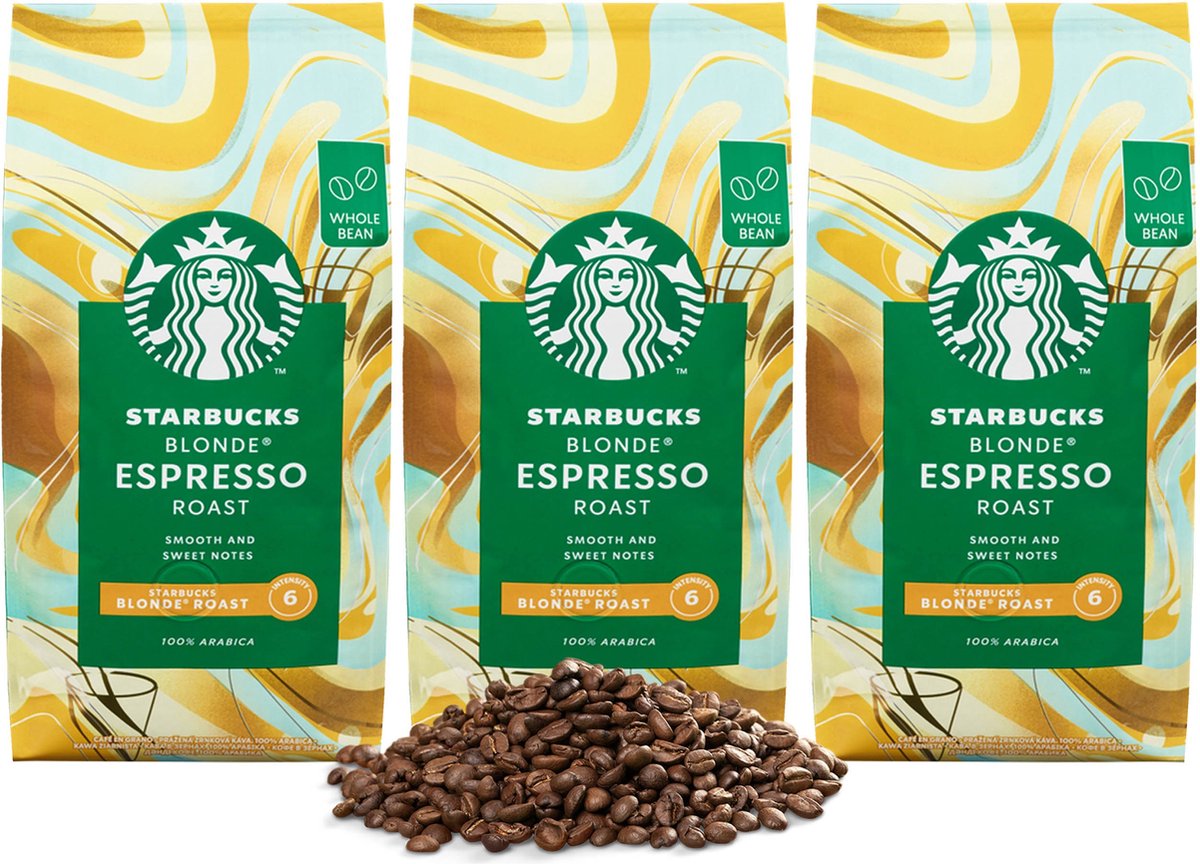 STARBUCKS Blonde Espresso Roast Licht Gebrande Koffieboon 3x450g