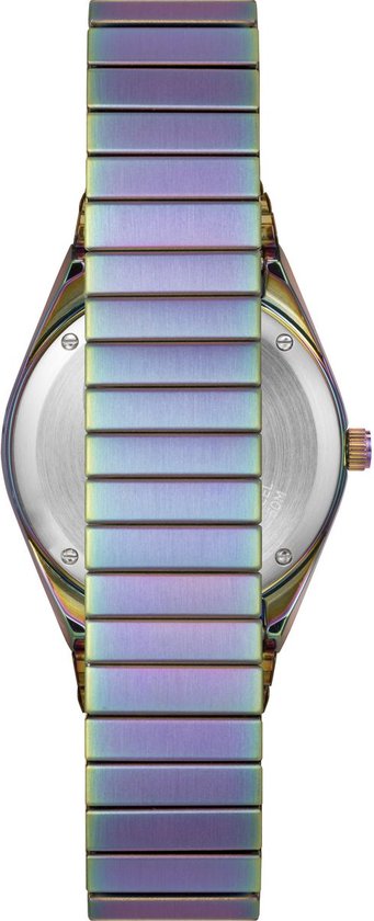 Timex Q Reissue TW2W41100 Horloge - Staal - Paars - Ø 36 mm
