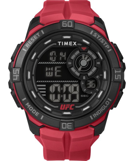 Timex UFC Rush TW5M59200 Horloge - Siliconen - Rood - Ø 52 mm