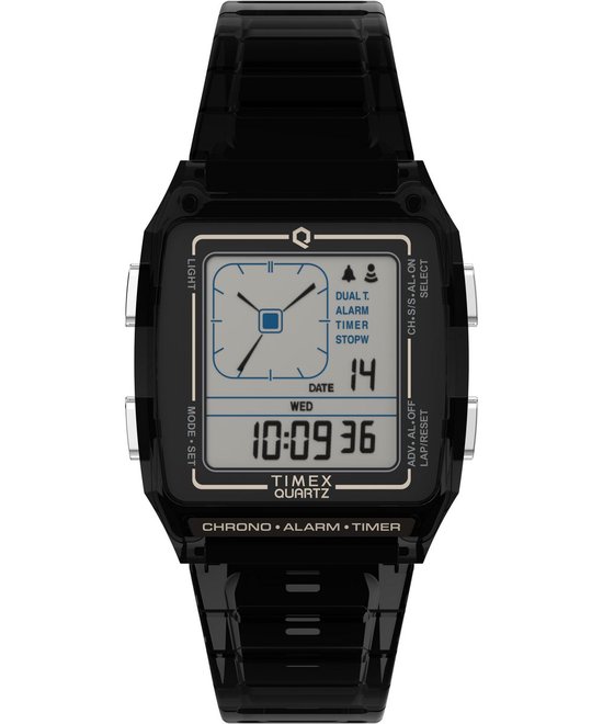 Timex Lca TW2W45000 Horloge - Kunststof - Grijs - Ø 35 mm