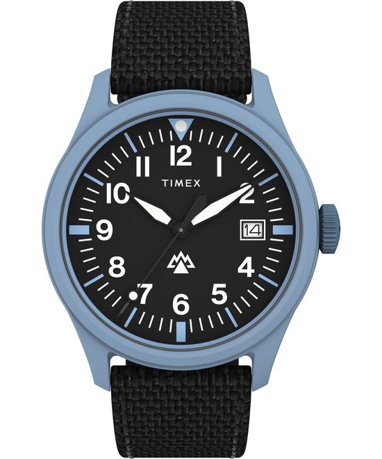 Timex Traprock TW2W34300 Horloge - Textiel - Zwart - Ø 43 mm