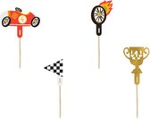 Partydeco - Cake toppers Auto 12 cm (Robin)