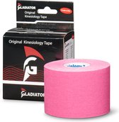 Gladiator Sports Kinesiotape - Kinesiologie Tape - Waterbestendige & Elastische Sporttape - Fysiotape - Medical Tape - Per Rol - Roze