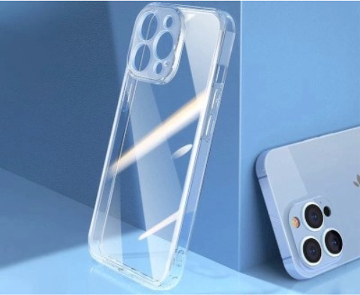 ShieldCase geschikt voor Apple iPhone 13 Pro hoesje met camerabescherming - transparant - Camera cover - Camerabescherming - Hoesje met bescherming camera - doorzichtig
