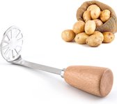 Aardappelstamper, roestvrij staal, aardappelpers, kleine groentestamper voor aardappelpap, groenten en fruit
