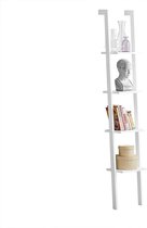 Rootz Moderne 4-laags ladderplank - Wandplank - Standplank - Boekenkast Opslag Display Plank