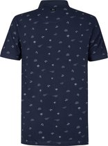 Petrol Industries - Heren All-over Print Polo Outer Banks - Blauw - Maat XXXL