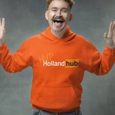 Oranje Koningsdag Hoodie Hup Holland Hub - MAAT XL - Oranje Feestkleding