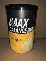 MAX BALANCE Sport Vanilla 360gram - Protein Powder Sport Vanille MAX BALANCE - 12 porties a 30g - High Proteine - Low Fat - Low Sugar