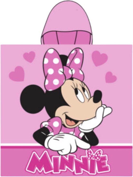 Minnie Mouse Poncho met capuchon