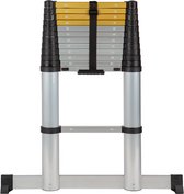 Escalo - Ladder Télescopique - usage professionnel - Aluminium - 13 marches 3,8 m - avec stabilisateur - homologuée EN131 et EN131.6