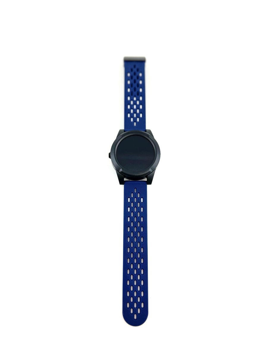 mijnSOS smart- alarm -horlogeband - MS5X -navy blue-magnetisch