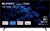SUNNY SN55FIL501-0256 - Téléviseur Smart Tizen sans cadre - 55 pouces - 4K LED - 2023
