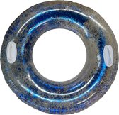 Zwemband voor kinderen - Met Handvatten - Opblaasband - Glitter - Blauw - Multicolor - Opblaasbaar - Ø 95 cm