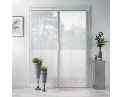 Douceur d'intérieur Woonkamer gordijnen LINAHE, minimalistisch, chenille garen, 70 x 200 cm, 2 stuks