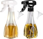Verstelbare Olijfolie Sprayer voor Heteluchtfriteuses - Transparante Azijnspuit - Culinaire Precisie Keukengereedschap - Gezond Koken Accessoire - Fijne Nevel Dosering - Geschikt voor Diverse Oliën - Duurzaam en Eenvoudig Reinigbaar