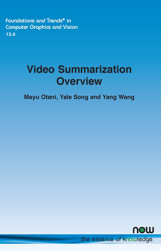 Foundations and Trends® in Computer Graphics and Vision- Video ...