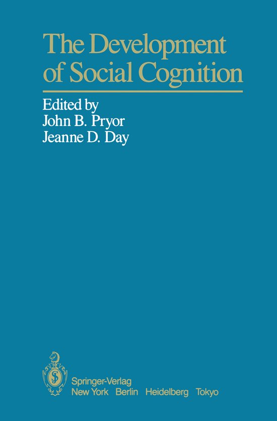 The Development of Social Cognition - cover