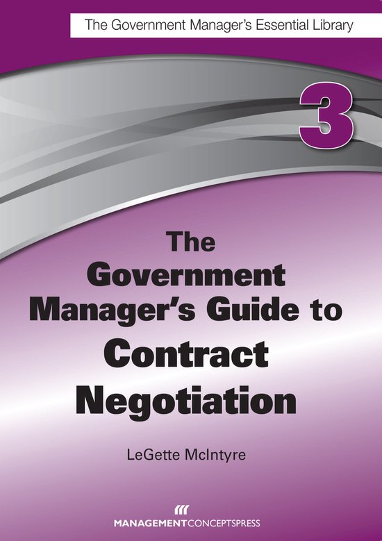 The Government Manager's Guide to Contract Negotiation - cover