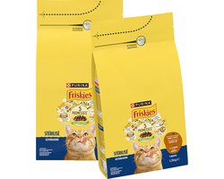 Friskies droogvoer voor katten - kalkoen & kip - gesteriliseerde katten - 2 x 1500g