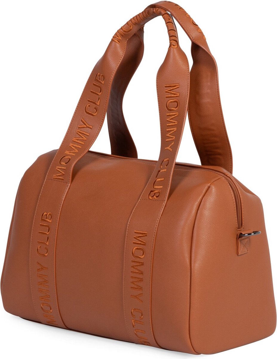 CHILDHOME Mommy Club Luiertas Signature Simili Leer bruin
