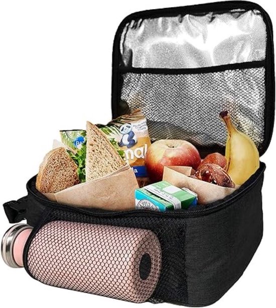 SHOP YOLO -lunchtas volwassenen-en Kinderen - thermo lunchbox - 6,5 Liter Coole - Stoere En Ruime Koeltas Bento-roze van SHOP YOLO — afbeelding 2