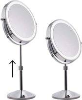Spiegel met LED Verlichting - Make-Up LED Light - 3 Standen - Touchscreen - 360° draaibaar - Diameter 16.5cm - Premium Kwaliteit - Hoogte Verstelbaar - Dames Opmaken